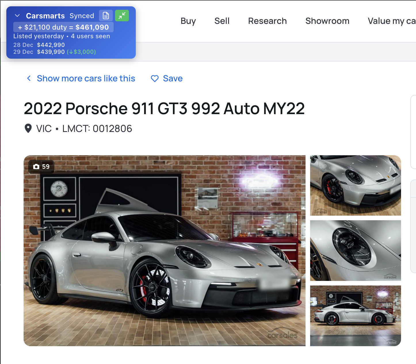 Dealer price history